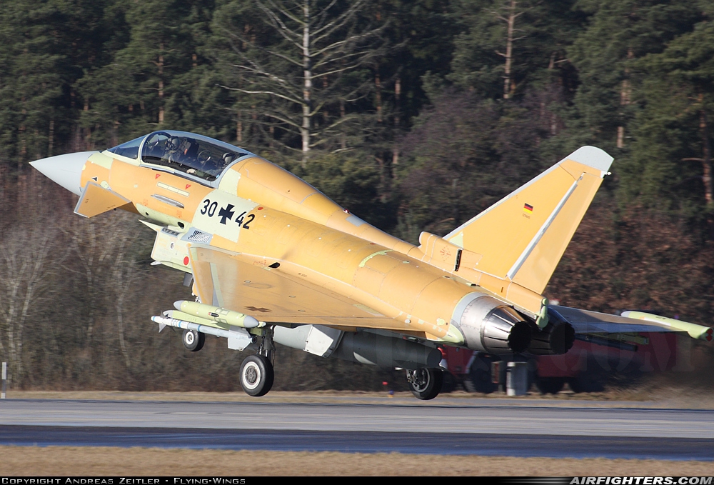 Germany - Air Force Eurofighter EF-2000 Typhoon T 30+42 at Ingolstadt - Manching (ETSI), Germany