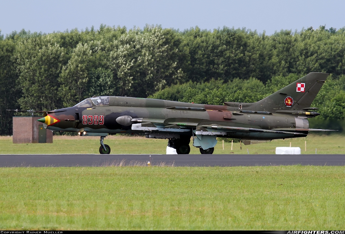 Poland - Air Force Sukhoi Su-22M4 Fitter-K 8309 at Uden - Volkel (UDE / EHVK), Netherlands