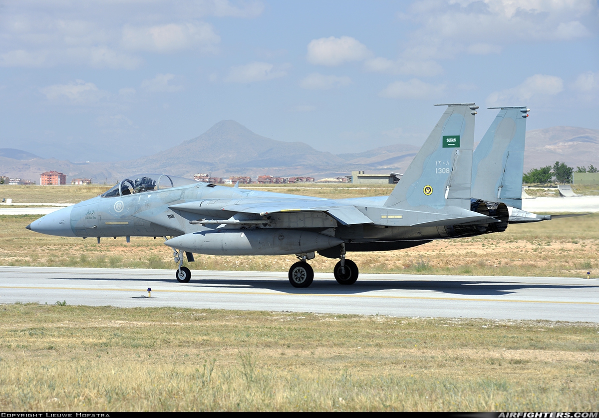 Saudi Arabia - Air Force McDonnell Douglas F-15C Eagle 1308 at Konya (KYA / LTAN), Türkiye