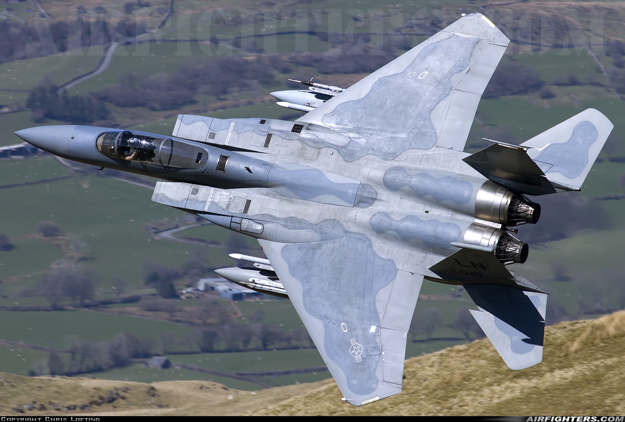USA - Air Force McDonnell Douglas F-15C Eagle 84-0010 at Off-Airport - Machynlleth Loop Area, UK