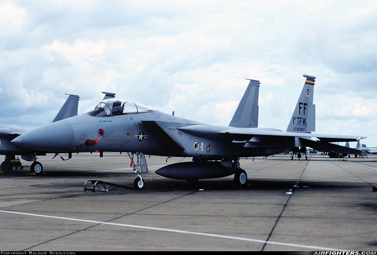 USA - Air Force McDonnell Douglas F-15C Eagle 80-0037 at Hampton - Langley (LFI / KLFI), USA