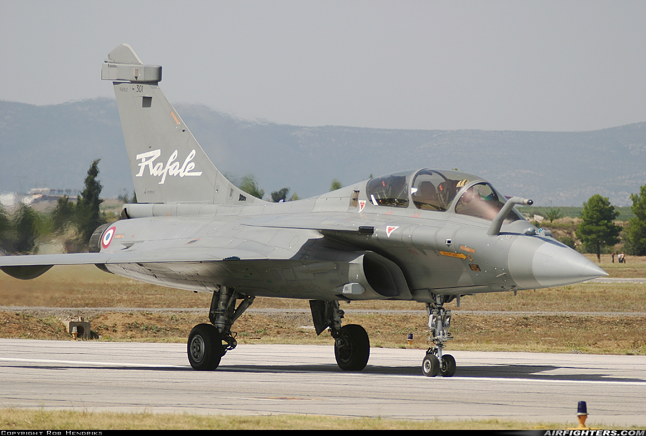 France - Air Force Dassault Rafale B 301 at Tanagra (LGTG), Greece