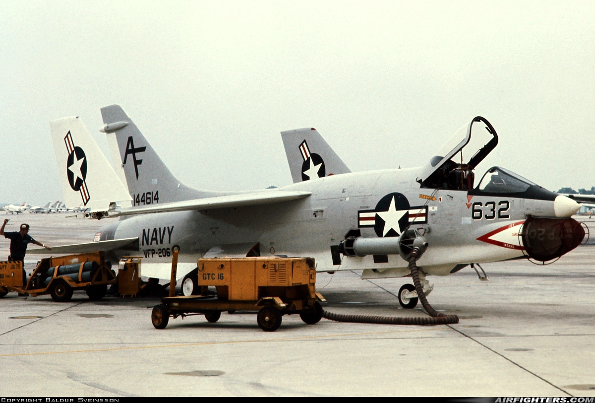 USA - Navy Vought RF-8G Crusader 144614 at Camp Springs - Andrews AFB (Washington NAF) (ADW / NSF / KADW), USA