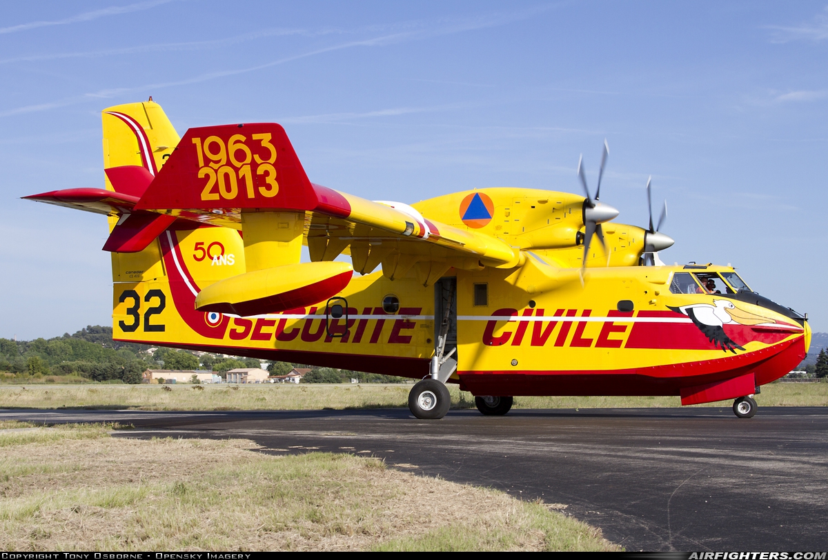 France - Securite Civile Canadair CL-415-6B11 F-ZBFS at Aix-Les-Milles (QXB / LFMA), France