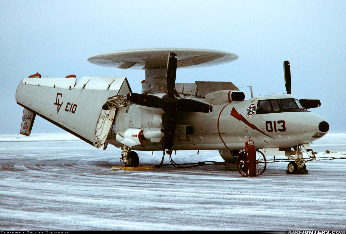 USA - Navy Grumman E-2C Hawkeye 158644 at Keflavik (KEF / BIKF), Iceland