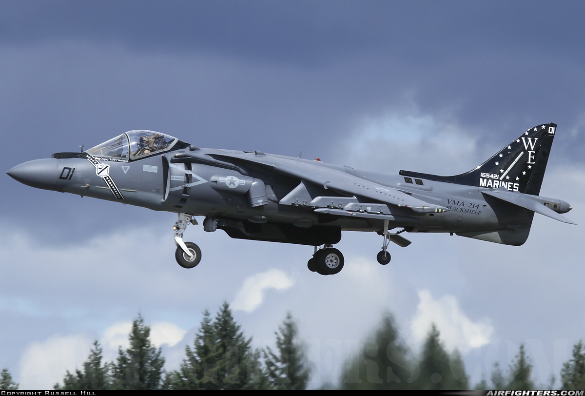 USA - Marines McDonnell Douglas AV-8B+ Harrier ll 165421 at Portland - Portland-Hillsboro (HIO), USA