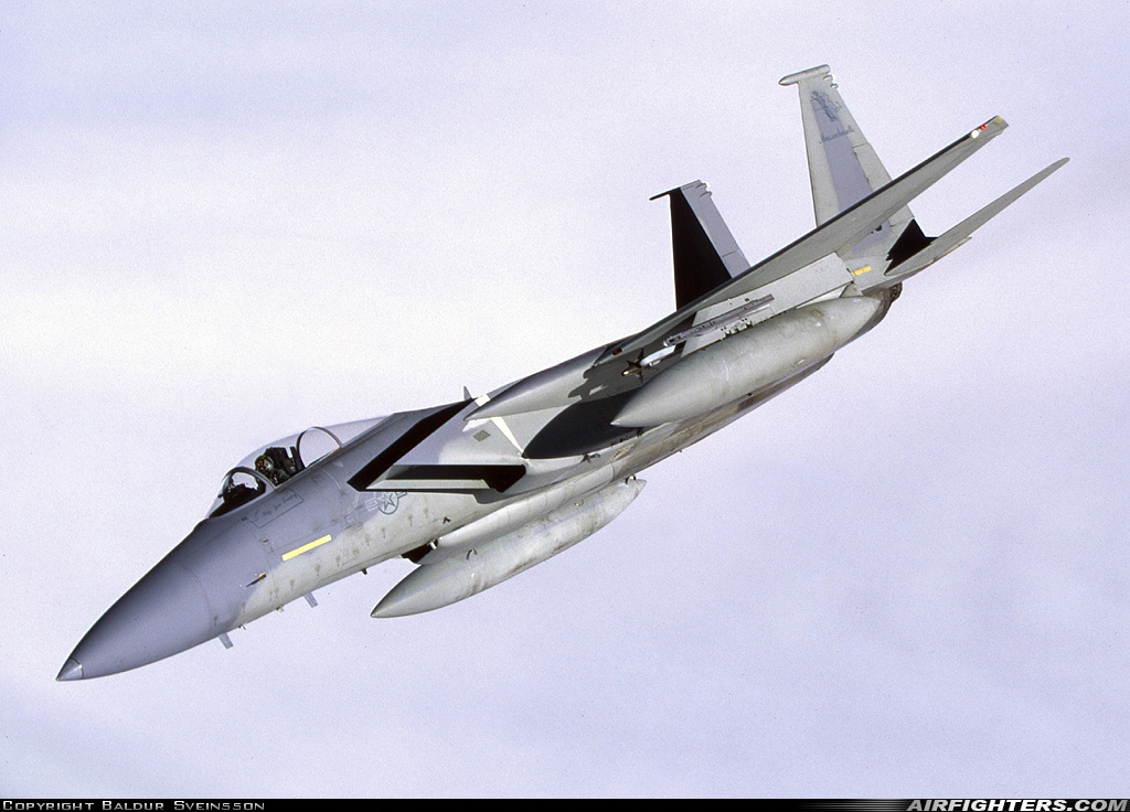 USA - Air Force McDonnell Douglas F-15A Eagle 77-0110 at In Flight, Iceland