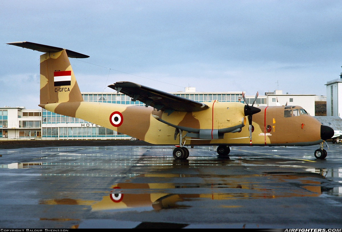 Egypt - Air Force De Havilland Canada DHC-5D Buffalo C-GFCA at Reykjavik (RKV / BIRK), Iceland