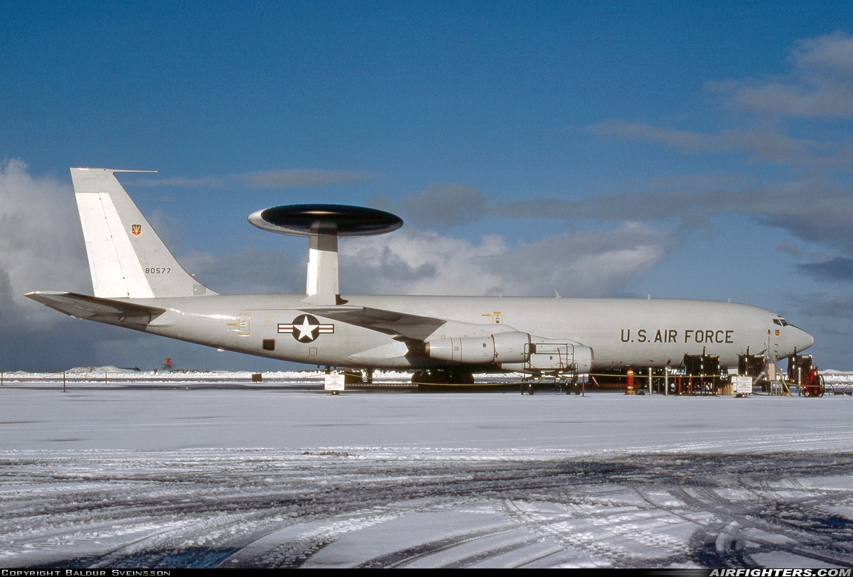 USA - Air Force Boeing E-3B Sentry (707-300) 78-0577 at Keflavik (KEF / BIKF), Iceland