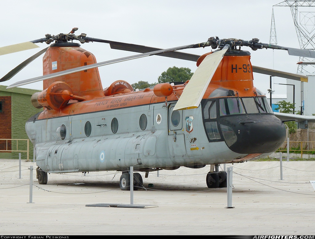 Argentina - Air Force Boeing Vertol CH-47C Chinook H-93 at Off-Airport - Buenos Aires, Argentina