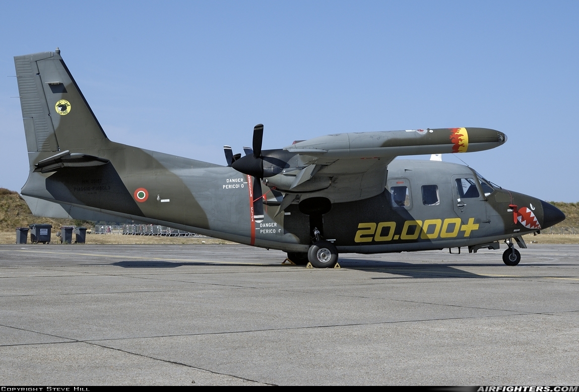 Italy - Air Force Piaggio P-166DL3-APH MM25157 at Cazaux (LFBC), France