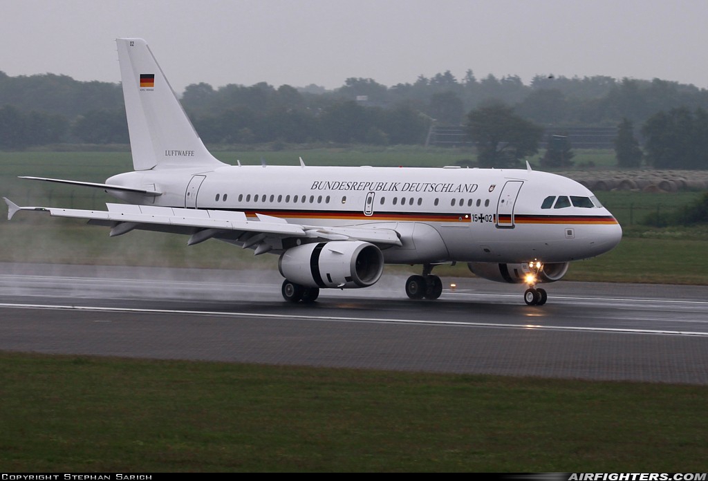 Germany - Air Force Airbus A319-133X 15+02 at Wittmundhafen (Wittmund) (ETNT), Germany