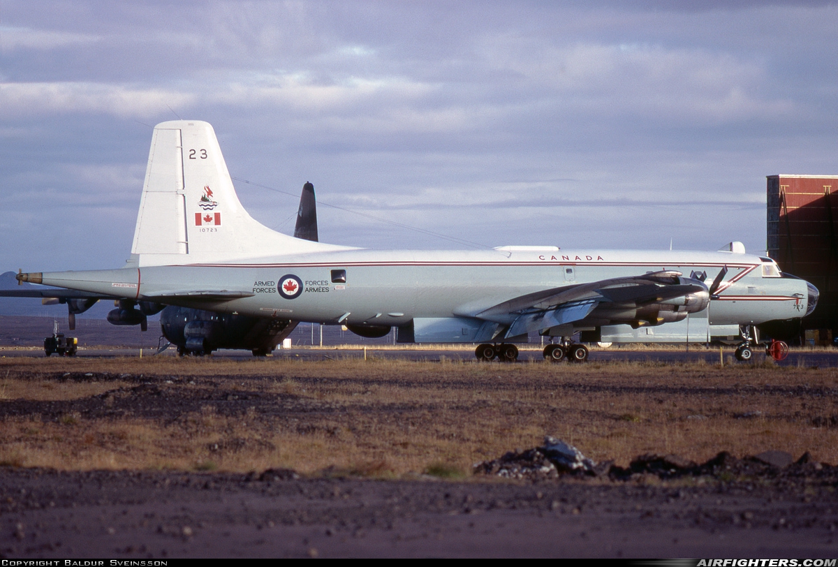 Canada - Air Force Canadair CP-107 Argus Mk.2 (CL-28) 10723 at Keflavik (KEF / BIKF), Iceland