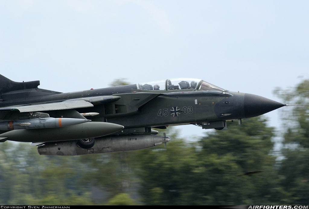 Germany - Air Force Panavia Tornado IDS 45+03 at Ingolstadt - Manching (ETSI), Germany