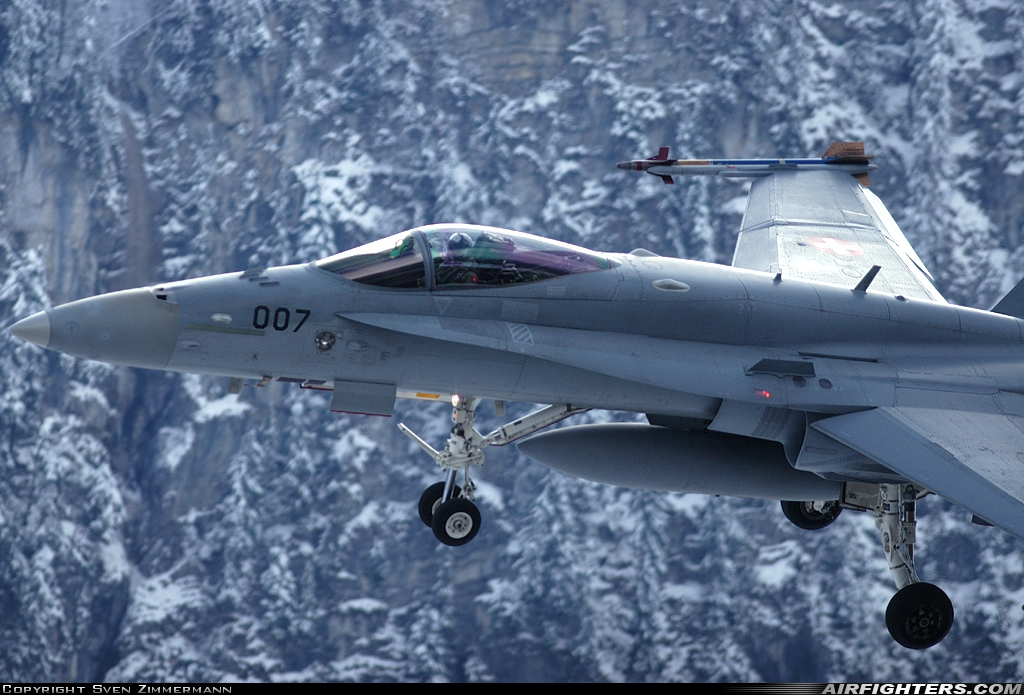 Switzerland - Air Force McDonnell Douglas F/A-18C Hornet J-5007 at Meiringen (LSMM), Switzerland