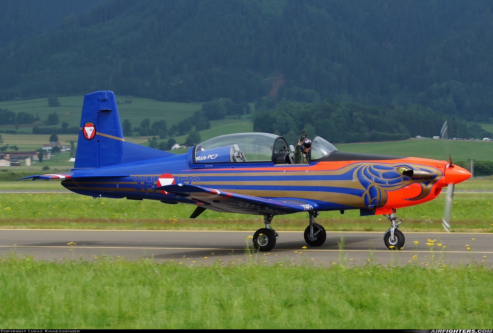 Austria - Air Force Pilatus PC-7 Turbo Trainer 3H-FC at Zeltweg (LOXZ), Austria