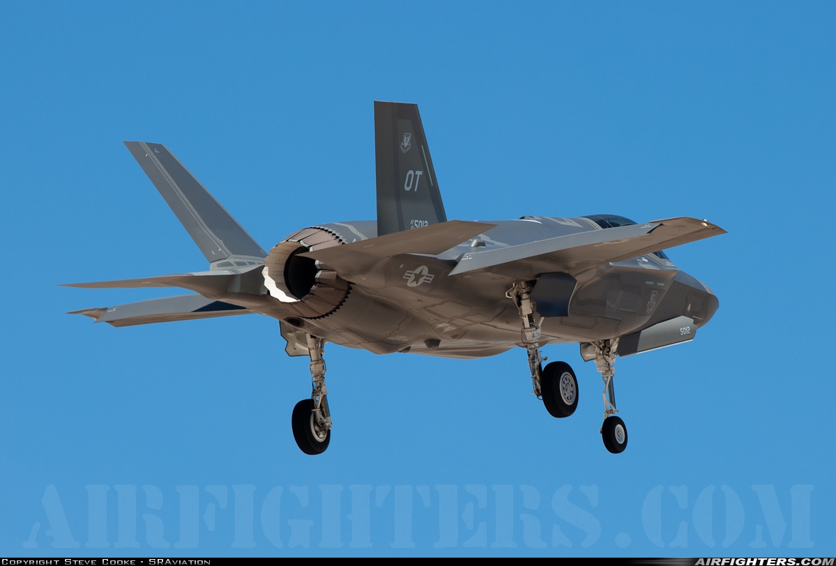 USA - Air Force Lockheed Martin F-35A Lightning II 10-5012 at Las Vegas - Nellis AFB (LSV / KLSV), USA