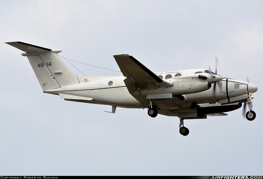 USA - Army Beech C-12U-3 Huron (Super King Air B200C) 84-00156 at Verona - Villafranca (Valerio Catullo) (VRN / LIPX), Italy