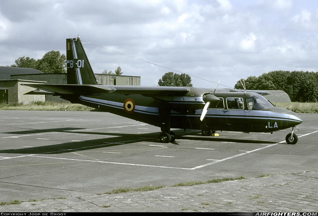 Belgium - Army Britten-Norman BN-2A-21 Islander B-01 at Beauvechain (EBBE), Belgium
