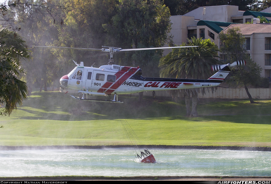 Local Government - USA - California - Department of Forestry Bell EH-1X N489DF at Off-Airport - Riverside, USA