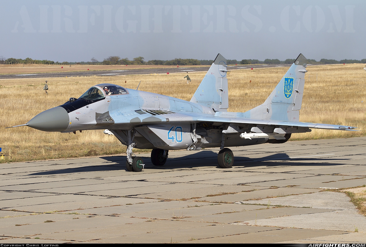 Ukraine - Air Force Mikoyan-Gurevich MiG-29 (9.13) 40 BLUE at Sevastopol - Belbek (UKS / UKFB), Ukraine