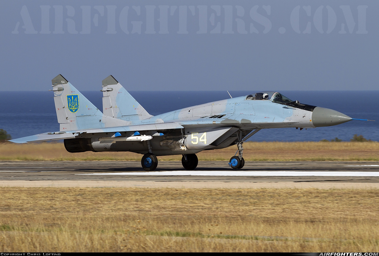 Ukraine - Air Force Mikoyan-Gurevich MiG-29 (9.13) 54 WHITE at Sevastopol - Belbek (UKS / UKFB), Ukraine