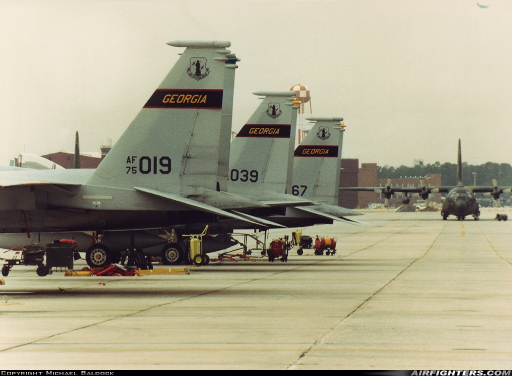USA - Air Force McDonnell Douglas F-15A Eagle 75-0019 at Marietta - Dobbins ARB (Atlanta NAS) (MGE / KMGE), USA