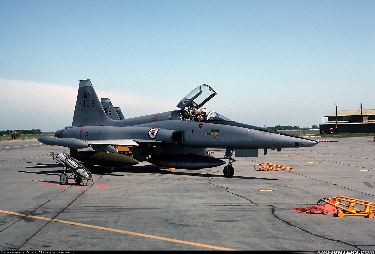 Norway - Air Force Northrop RF-5A Freedom Fighter 108 at Eggebek (ETME), Germany