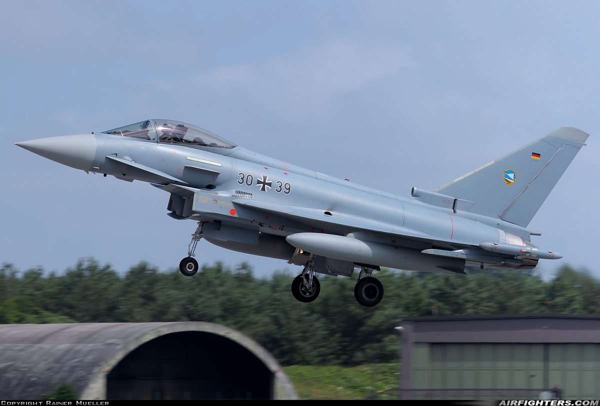 Germany - Air Force Eurofighter EF-2000 Typhoon S 30+39 at Wittmundhafen (Wittmund) (ETNT), Germany