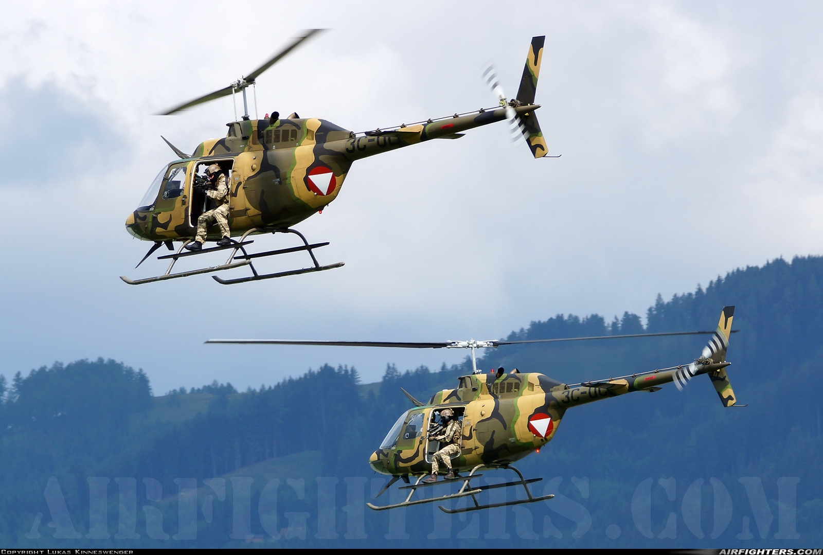Austria - Air Force Bell OH-58B Kiowa 3C-OC at Zeltweg (LOXZ), Austria