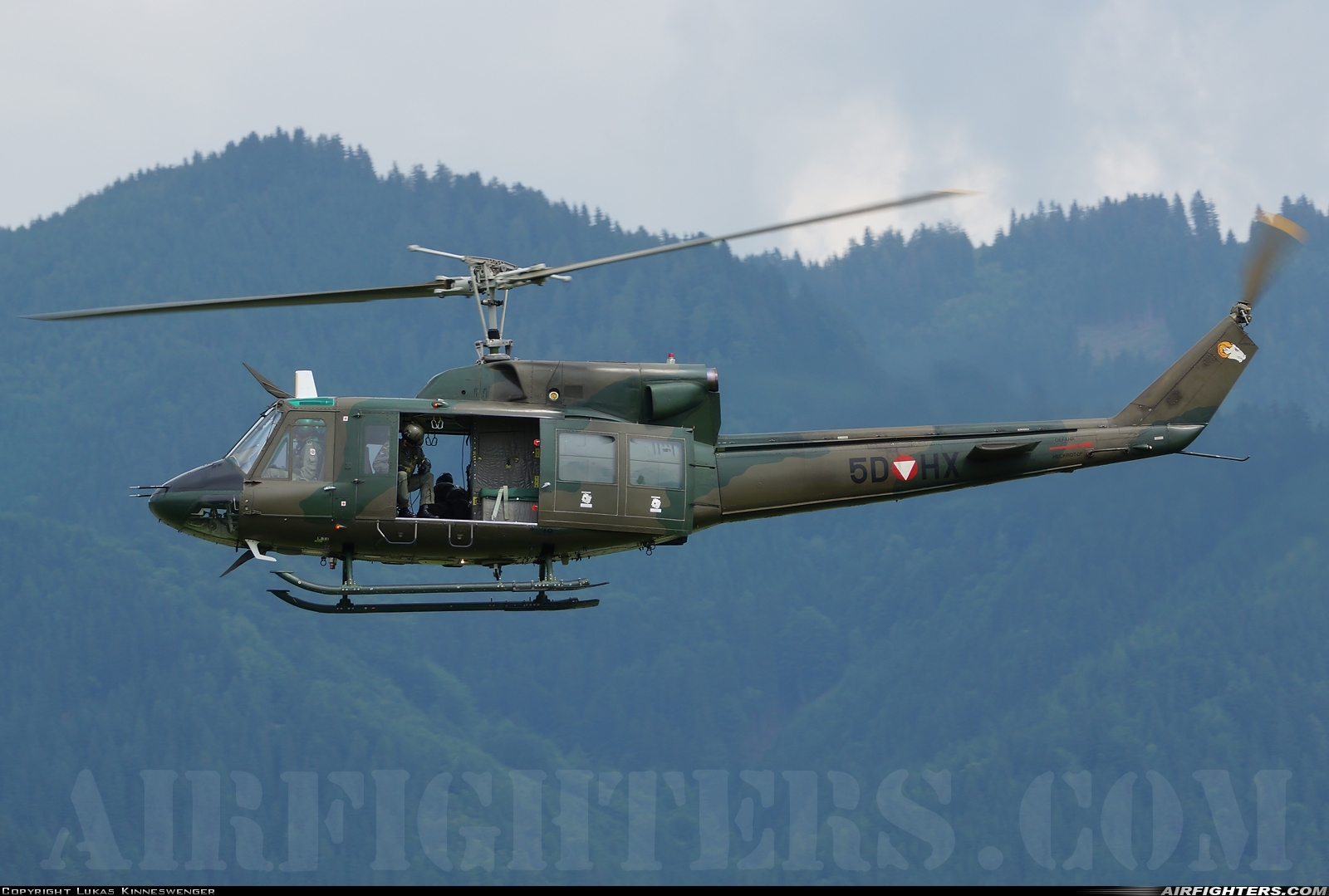 Austria - Air Force Agusta-Bell AB-212 5D-HX at Zeltweg (LOXZ), Austria