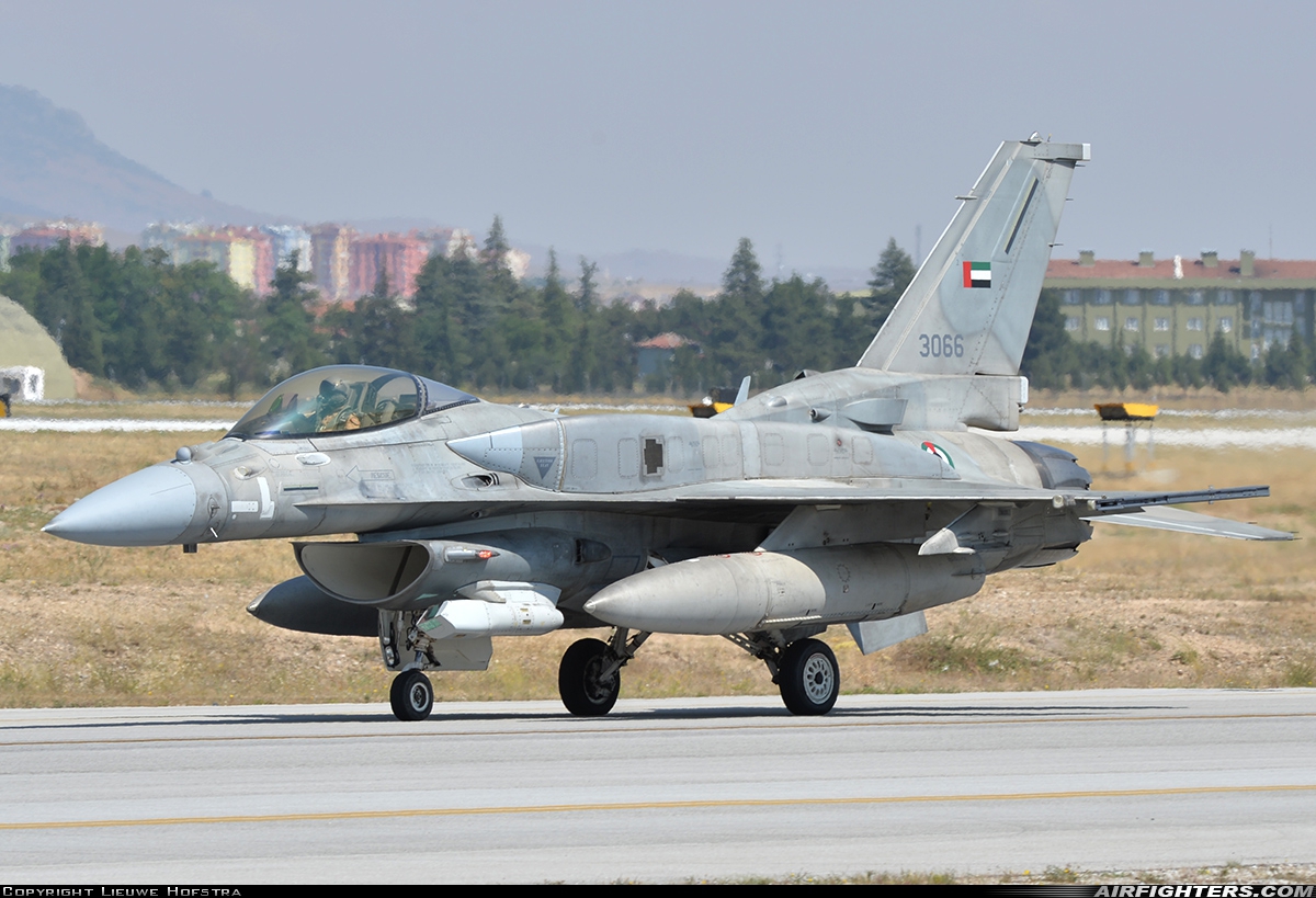 United Arab Emirates - Air Force Lockheed Martin F-16E Fighting Falcon 3066 at Konya (KYA / LTAN), Türkiye