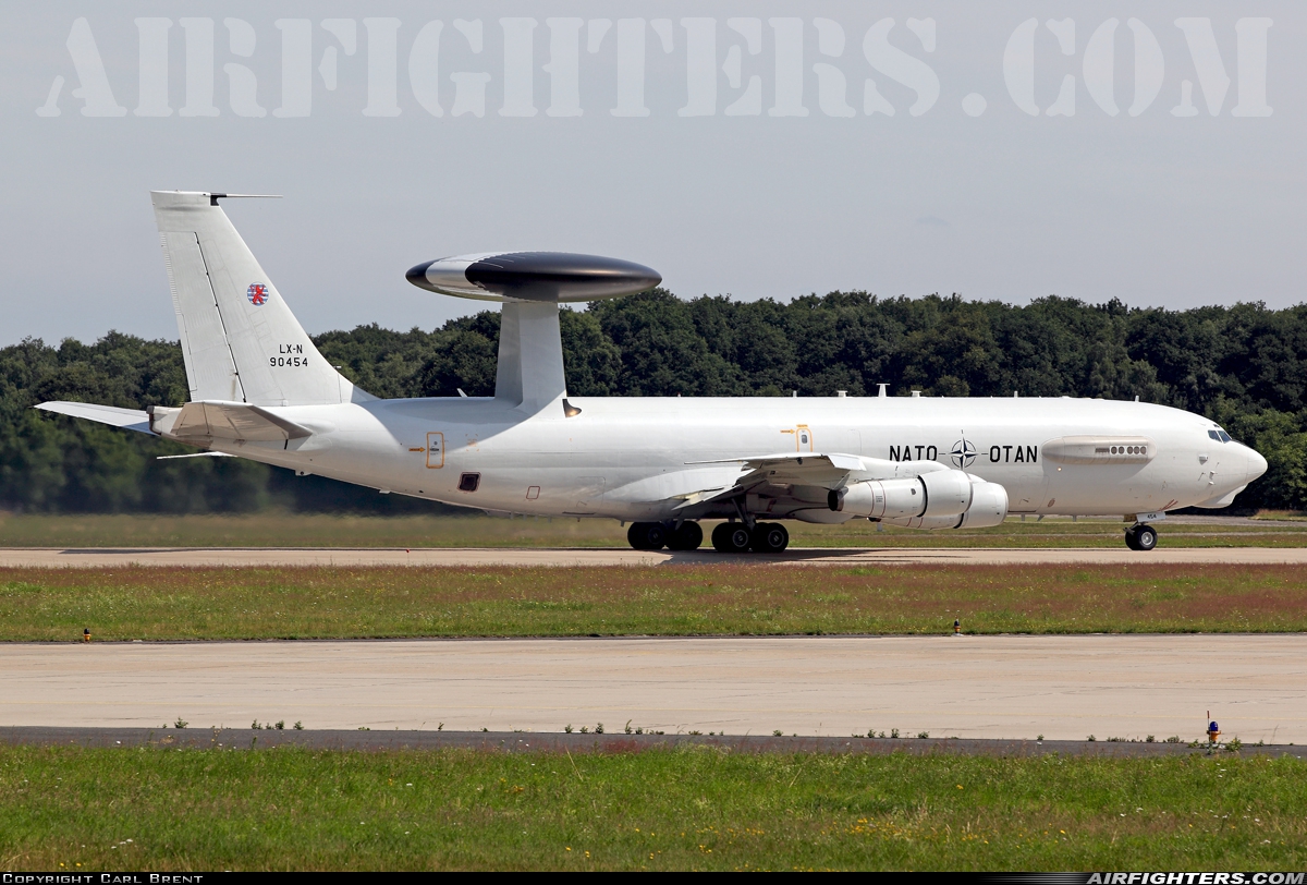 Luxembourg - NATO Boeing E-3A Sentry (707-300) LX-N90454 at Geilenkirchen (GKE / ETNG), Germany