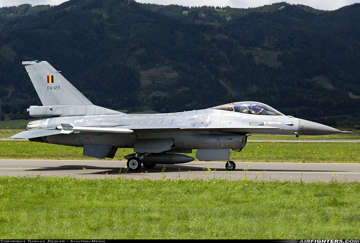 Belgium - Air Force General Dynamics F-16AM Fighting Falcon FA-129 at Zeltweg (LOXZ), Austria