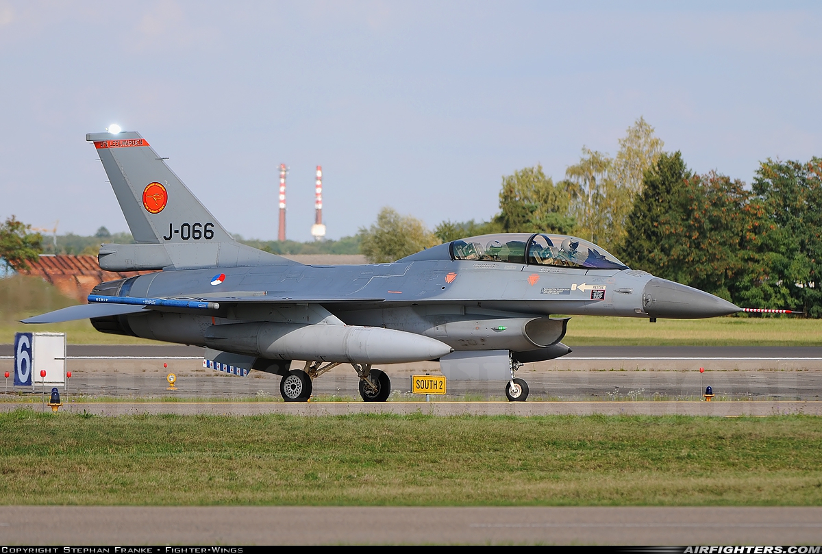 Netherlands - Air Force General Dynamics F-16BM Fighting Falcon J-066 at Neuburg - Zell (ETSN), Germany