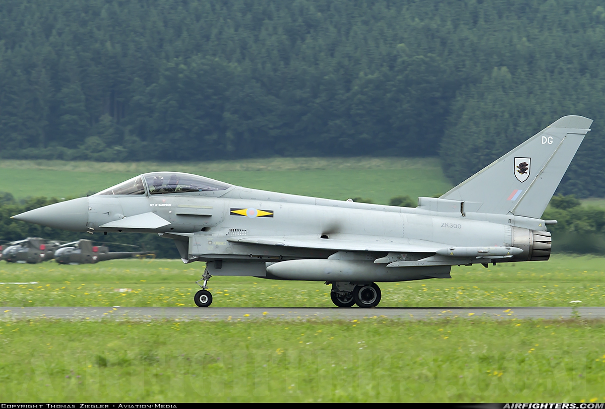 UK - Air Force Eurofighter Typhoon FGR4 ZK300 at Zeltweg (LOXZ), Austria