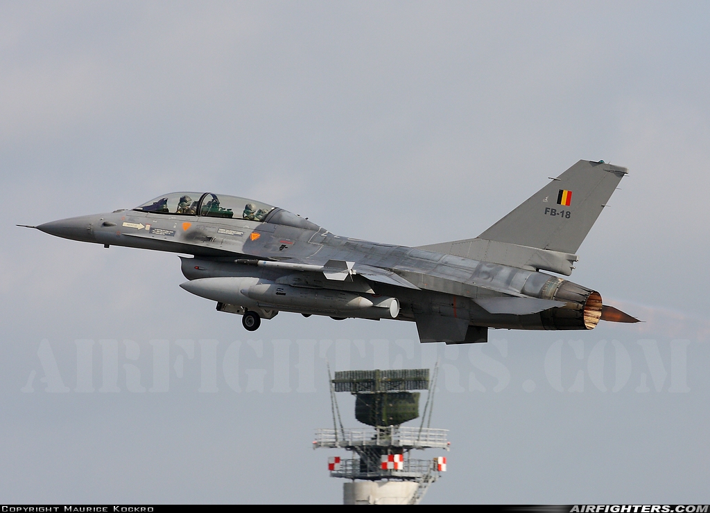 Belgium - Air Force General Dynamics F-16BM Fighting Falcon FB-18 at Wittmundhafen (Wittmund) (ETNT), Germany