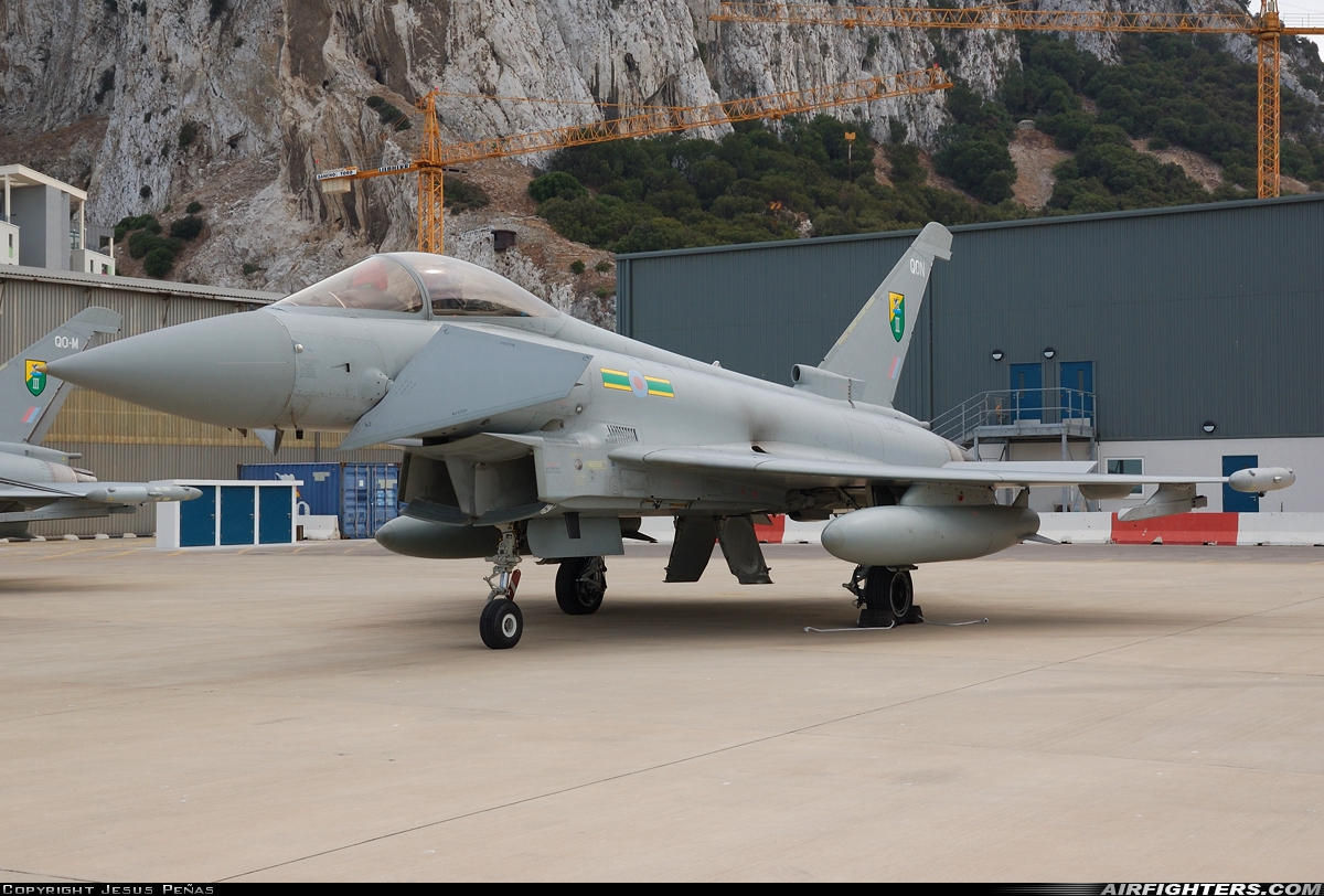 UK - Air Force Eurofighter Typhoon FGR4 ZJ928 at Gibraltar - North Front (GIB / LXGB), Gibraltar