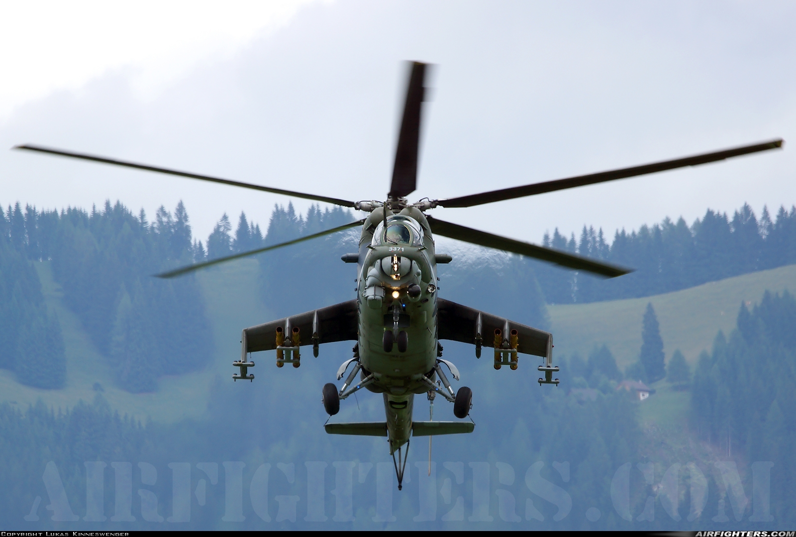 Czech Republic - Air Force Mil Mi-35 (Mi-24V) 3371 at Zeltweg (LOXZ), Austria