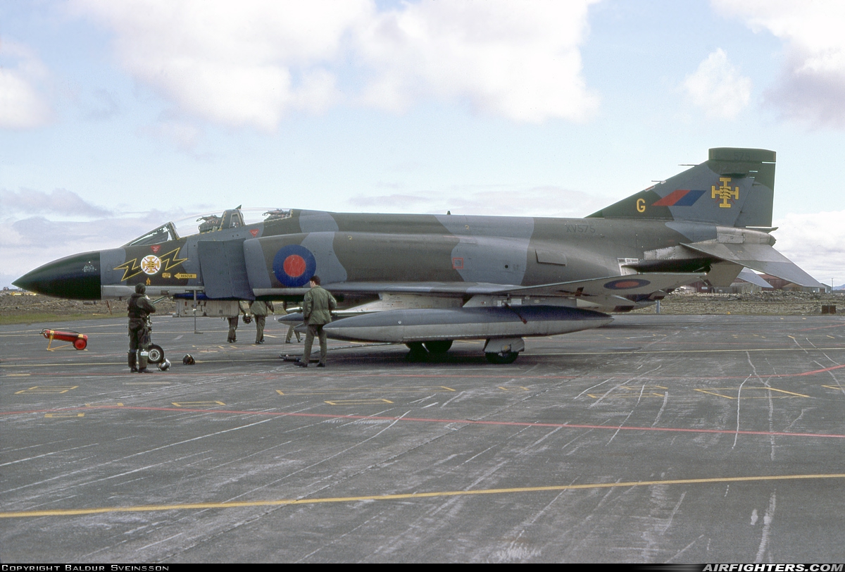 UK - Air Force McDonnell Douglas Phantom FG1 (F-4K) XV575 at Keflavik (KEF / BIKF), Iceland