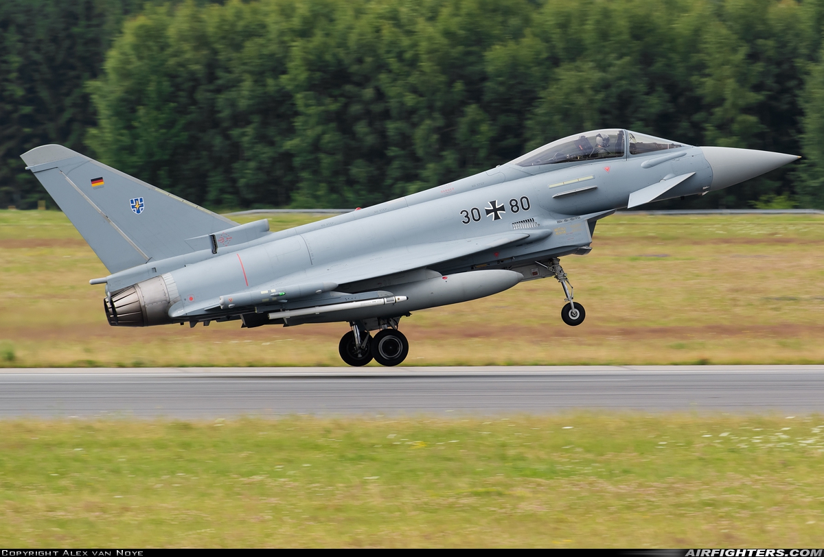 Germany - Air Force Eurofighter EF-2000 Typhoon S 30+80 at Rostock - Laage (RLG / ETNL), Germany