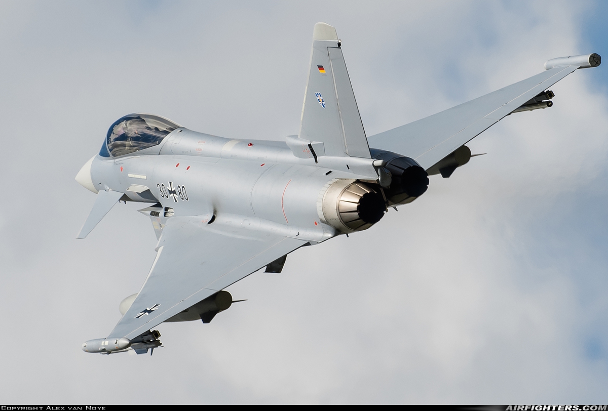 Germany - Air Force Eurofighter EF-2000 Typhoon S 30+80 at Rostock - Laage (RLG / ETNL), Germany