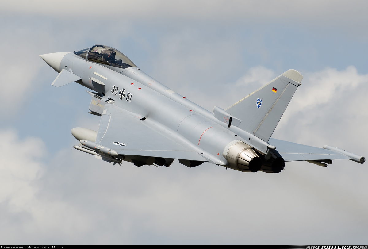Germany - Air Force Eurofighter EF-2000 Typhoon S 30+51 at Rostock - Laage (RLG / ETNL), Germany