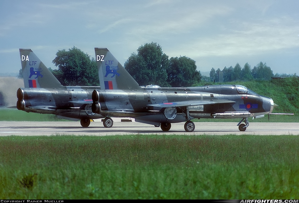UK - Air Force English Electric Lightning T5 XS417 at Gutersloh (GUT / ETUO), Germany