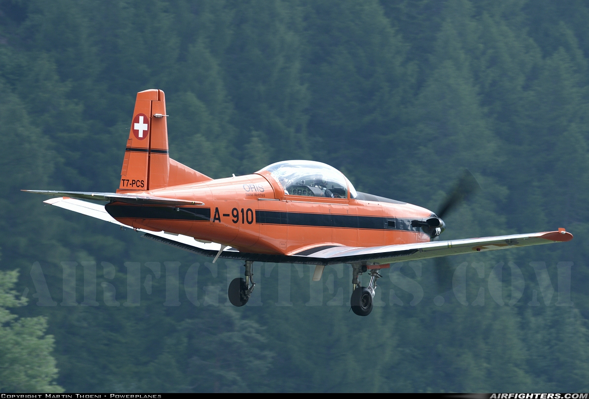 Private - Fliegermuseum Altenrhein Pilatus PC-7 Turbo Trainer T7-PCS at Ambri (LSPM), Switzerland