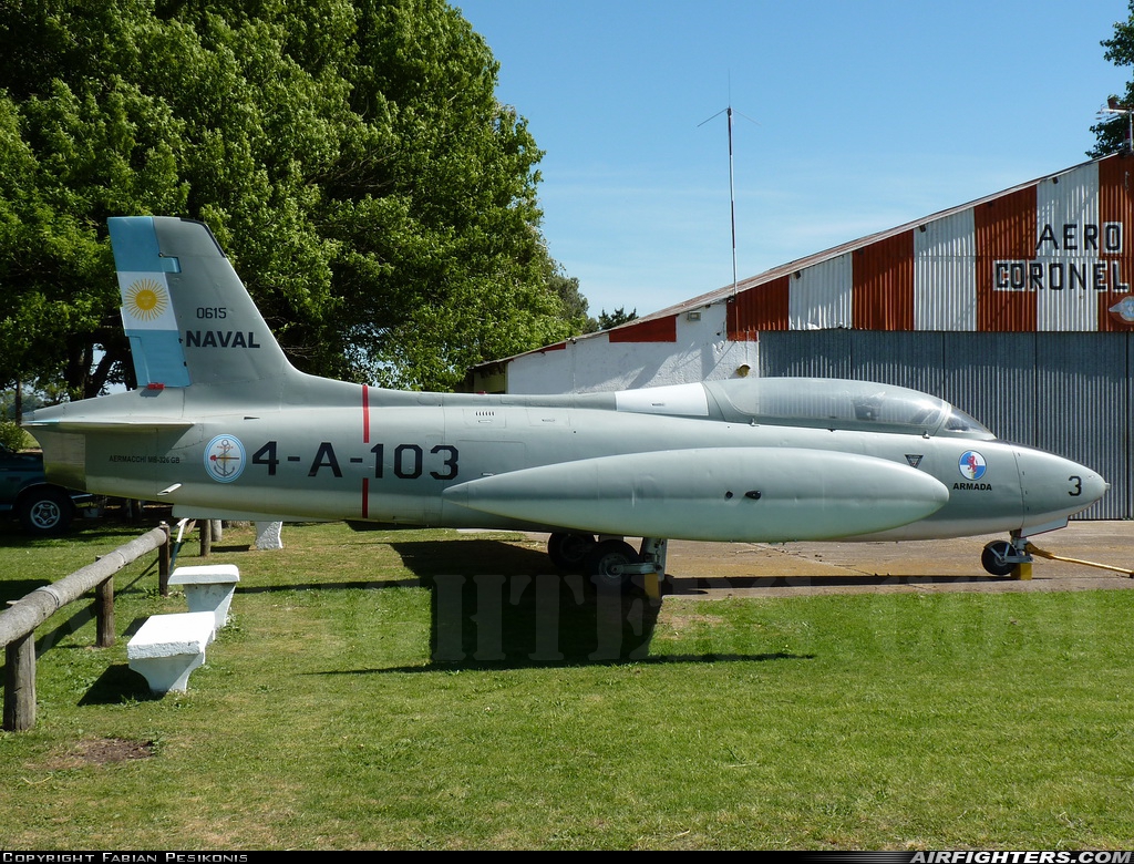 Argentina - Navy Aermacchi MB-326GB 0615 at Off-Airport - Buenos Aires, Argentina