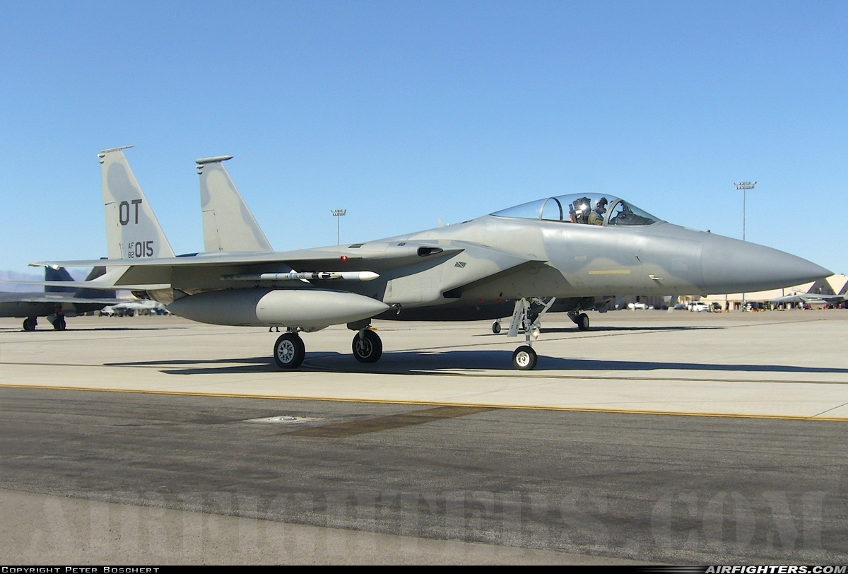 USA - Air Force McDonnell Douglas F-15C Eagle 82-0015 at Las Vegas - Nellis AFB (LSV / KLSV), USA