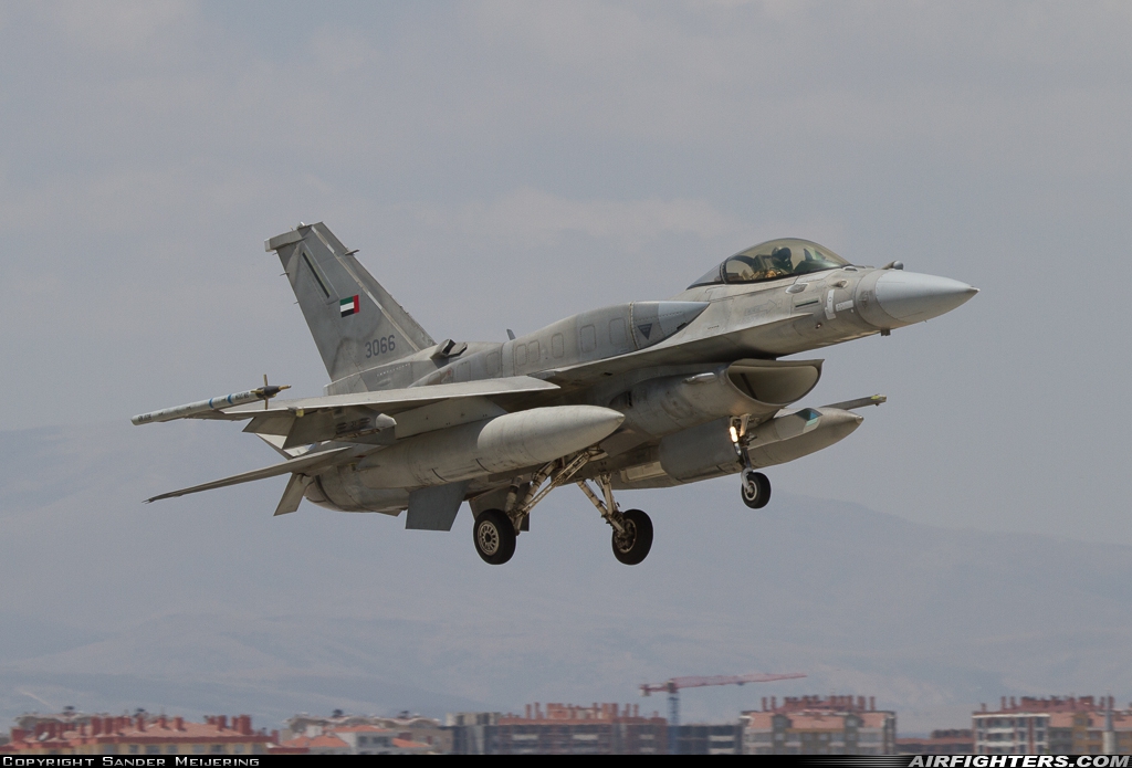 United Arab Emirates - Air Force Lockheed Martin F-16E Fighting Falcon 3066 at Konya (KYA / LTAN), Türkiye