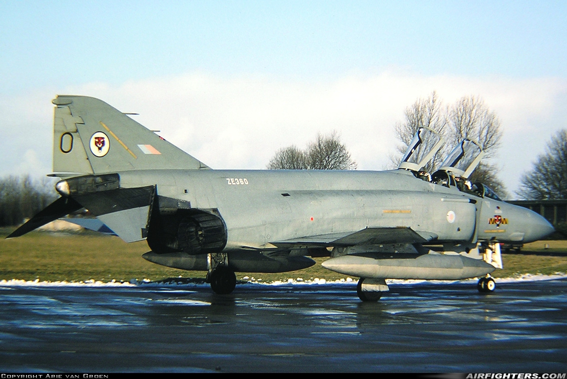 UK - Air Force McDonnell Douglas F-4J(UK) Phantom II ZE360 at Leeuwarden (LWR / EHLW), Netherlands