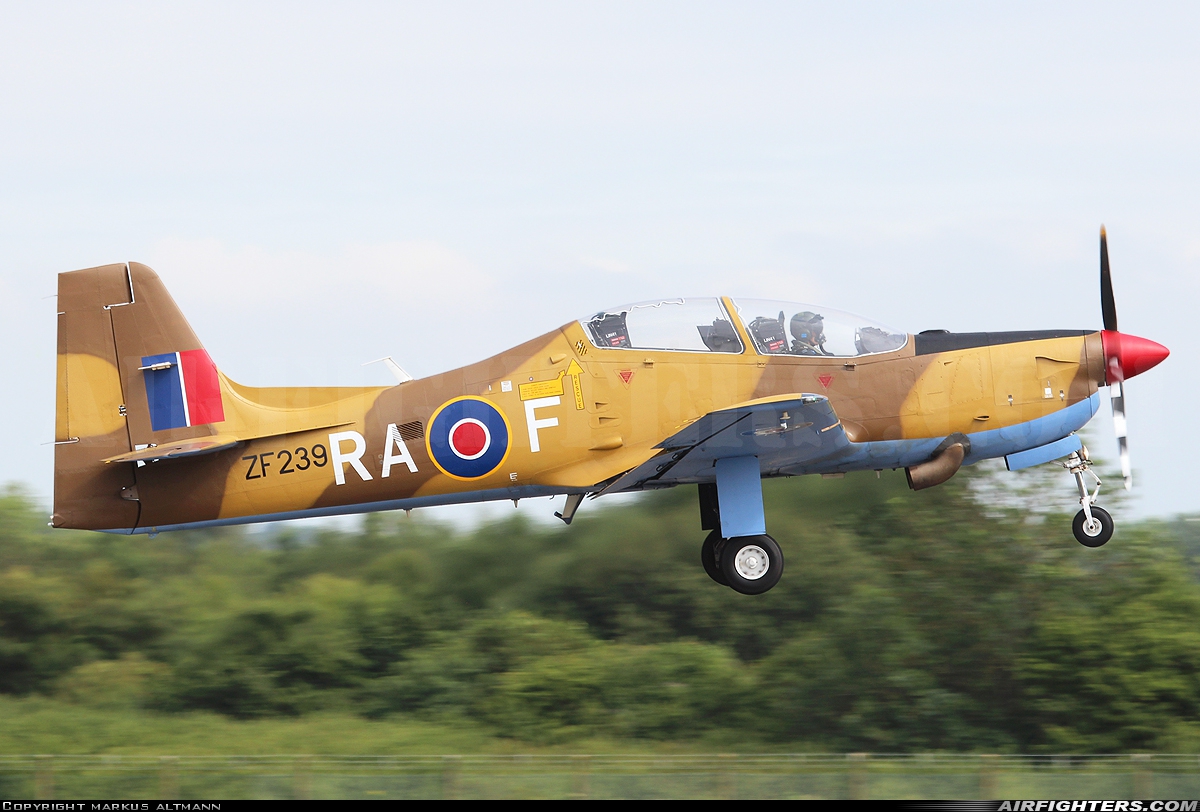 UK - Air Force Short Tucano T1 ZF239 at Fairford (FFD / EGVA), UK